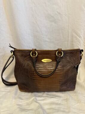 Brahmin Pecan Melbourne Mini Asher satchel